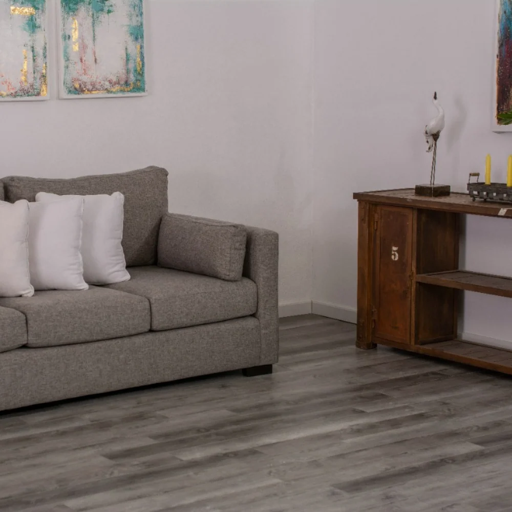 Piso SPC 4 mm · 129×1220 mm · capa 0.3 mm